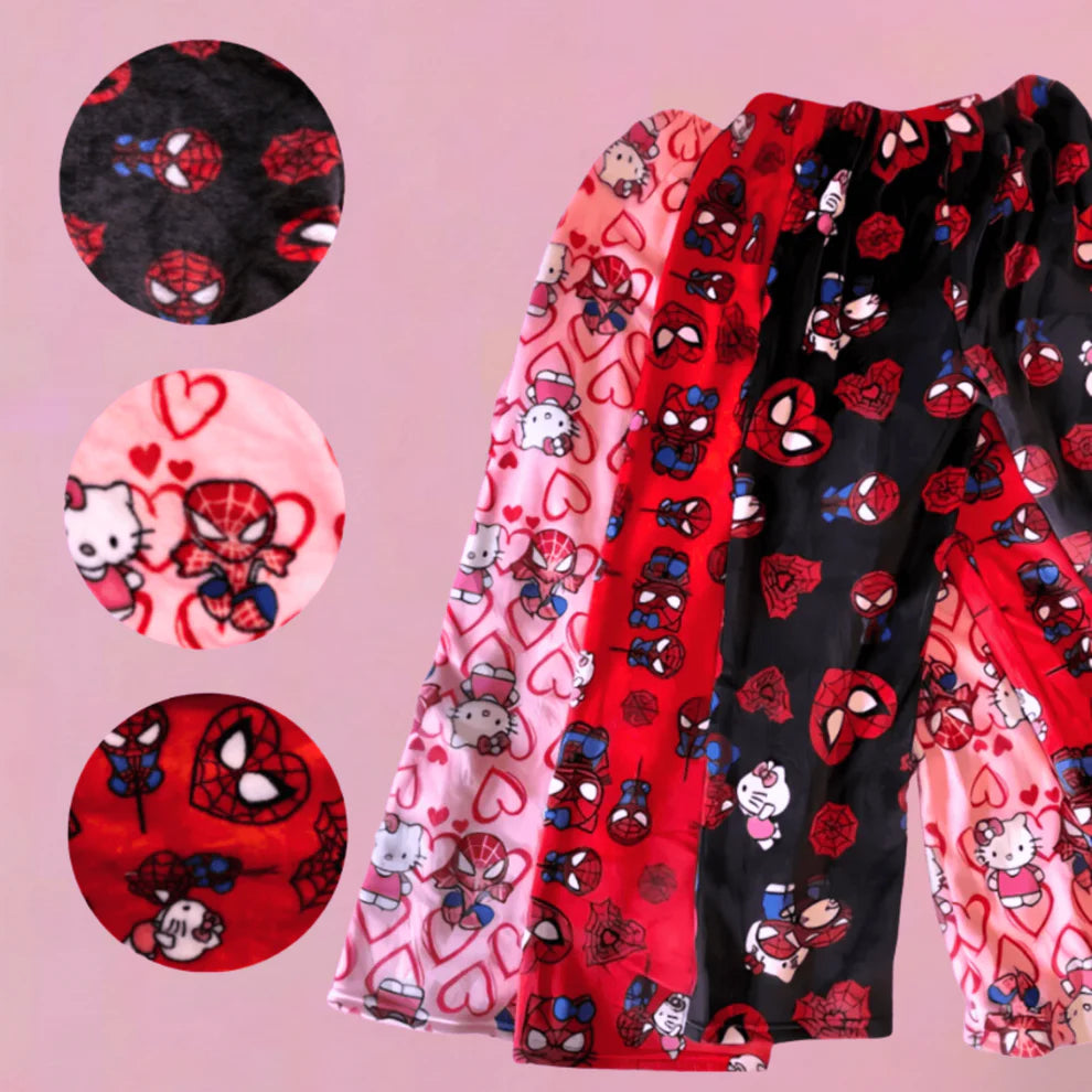 Hello Kitty x Spiderman Pajama Pants
